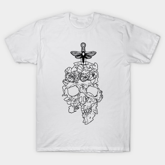 Skull Love "TPinktober" T-Shirt by theofficialdb